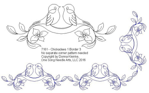 Chickadees Border 3 - #7161