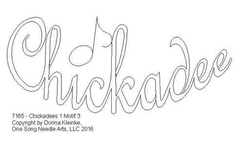 Chickadees Motif 3 - #7165 - VP8