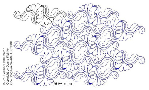 Feather Swirl Panto 1 - #3792 (in Prime Panto Collection) - VP30