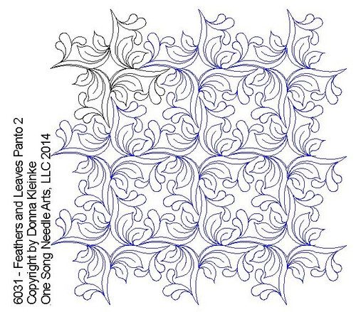 Feathered Leaves Panto 2 - #6031 (in Prime Panto Collection) - VP37