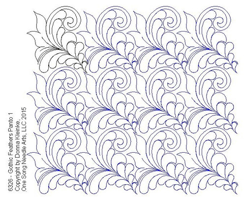 Gothic Feathers Panto 1 - #6326 (in Prime Panto Collection - VP38