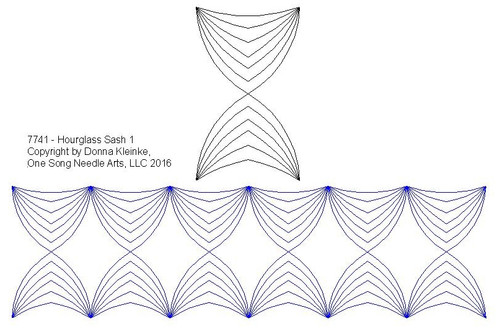 Hourglass Sash 1 - #7741 (Incl in SASH PKG #1)