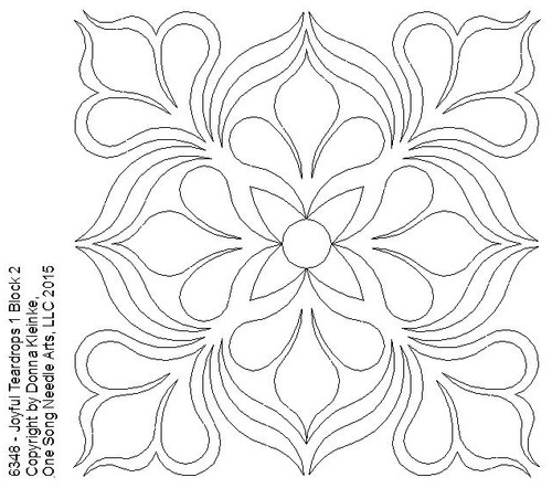 Joyful Teardrops 1 Block 2 - #6348