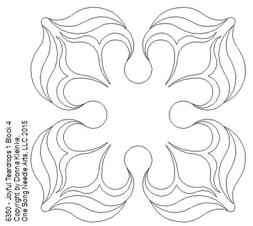 Joyful Teardrops 1 Block 4 - #6350