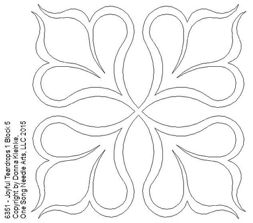 Joyful Teardrops 1 Block 5 - #6351