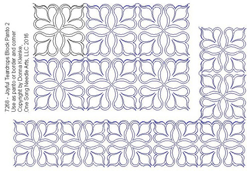 Joyful Teardrops Block-type Panto 2 - #7268 (in Prime Panto Collection)