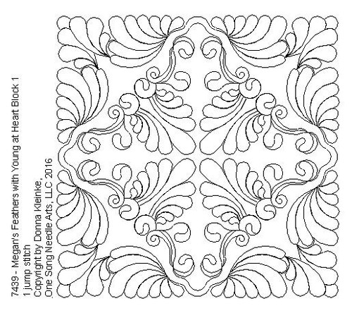 Megan's Feathers and Young at Heart Block 1 - #7439