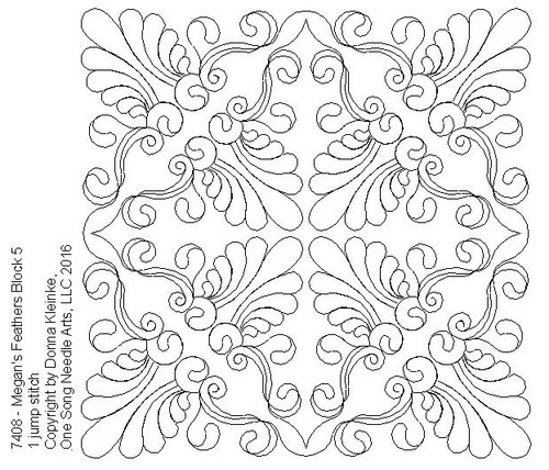 Megan's Feathers Block 5 - #7408