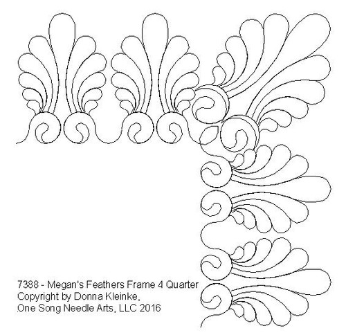 Megan's Feathers FS Frame 4 Quarter - #7388