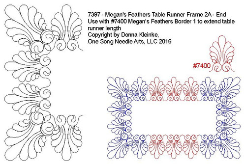 Megan's Feathers Runner 2-A - #7397