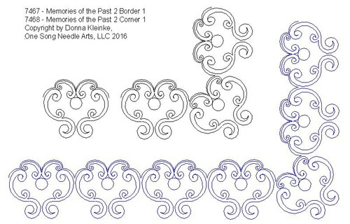 Memories of the Past 2 Border and Corner Set 1 - #7467/Set 1 (Incl in BOR-COR PKG #1-SIMPLE)