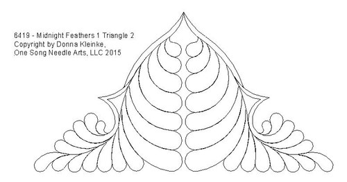 Midnight Feathers 1 Triangle 2 - #6419 (Incl in TRIANGLES PKG #1-REG)