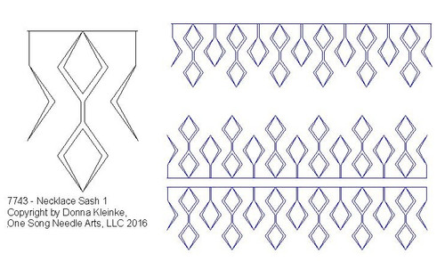 Necklace Sash 1 - #7743 (Incl in SASH PKG #1)