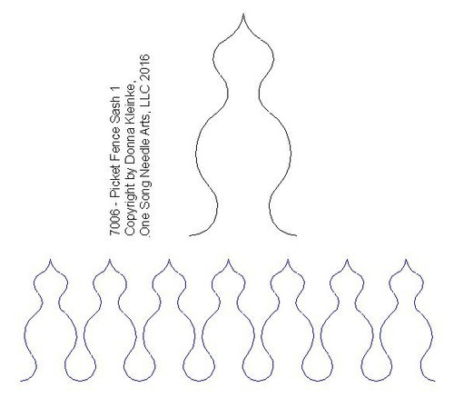 Picket Fence Sash 1 - #7006 - VP16 (Incl in SASH PKG #1)