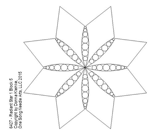 Radiant Star 1 Block 5 - #6427 - VP33  (Incl in Circular Ptns Pkg #1-All-Densities)