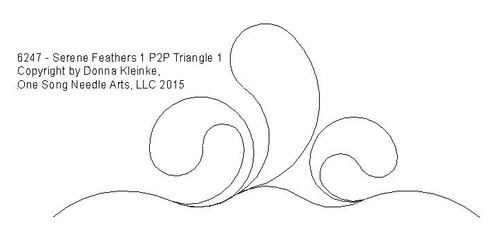 Serene Feathers 1 P2P Triangle 1 - #6247 - VP23 (Incl in Triangles-Pkg#3-P2P)