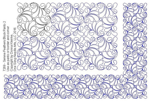 Serene Feathers Block-type Panto 2 - #7269 (in Prime Panto Collection)