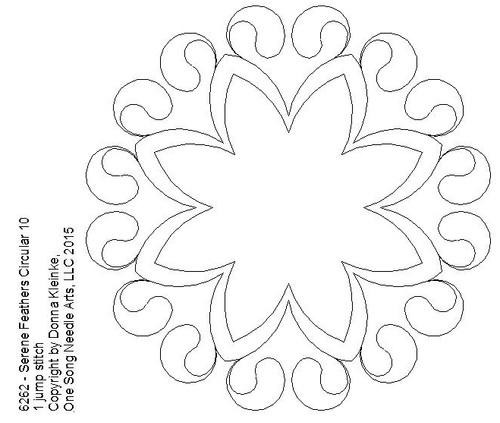 Serene Feathers Circular 10 - #6262 (Incl in Circular Ptns Pkg #2-All-Densities)