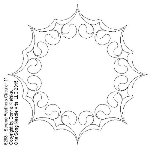 Serene Feathers Circular 11 - #6263-