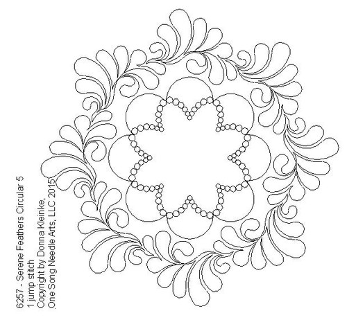 Serene Feathers Circular 5 - #6257 (Incl in Circular Ptns Pkg #2-All-Densities)