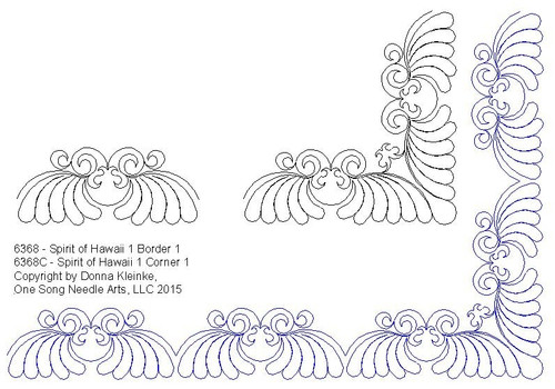 Spirit of Hawaii 1 Border and Corner Set 1 - #6368/Set (Incl in BOR-COR PKG #4-ALL-DENSITIES)