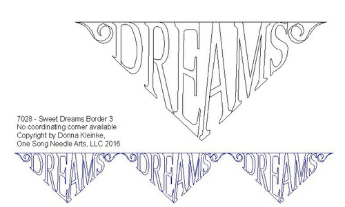 Sweet Dreams Border 3 - #7028
