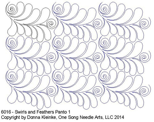 Swirls and Feathers Panto 1 - #6016 (in Prime Panto Collection)