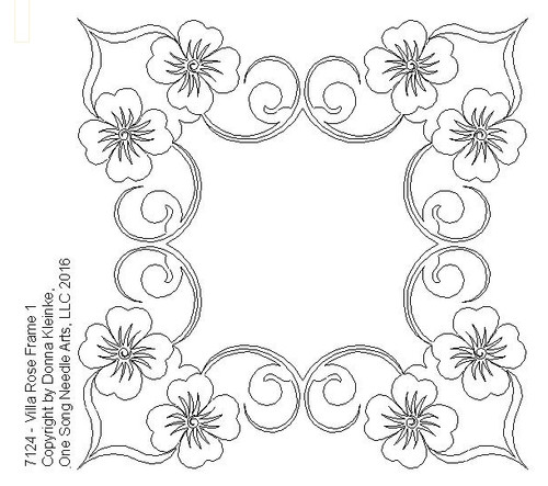 Villa Rose Frame 1 - #7124  (Incl in Frames Pkg #1-Simple-Density)