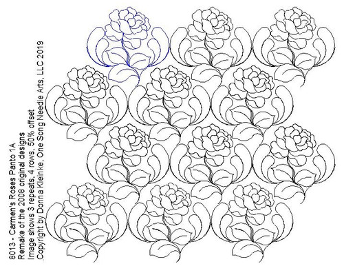 Carmen's Roses Panto 1A - #8013 (in Prime Panto Collection)