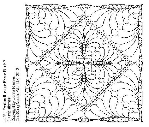 Feather Illusions Pearls Block 2 - #4403 - VP13