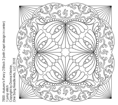 Autumn's Fancy 2 Block 2 - #7800 (Capri)