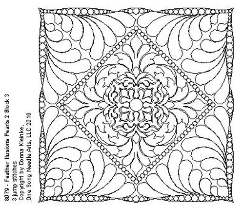 Feather Illusions Pearls 2 Block 3 - #8079