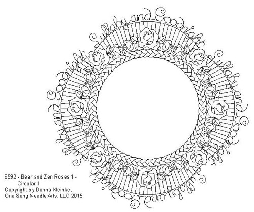 Bear and Zen Roses 1 Circular 1 - #6592 (Incl in Circular Ptns Pkg #2-All-Densities)