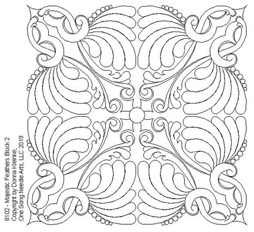 Majestic Feathers Block 2 - #8102 - VP35 (Incl in Block Pkg #3-Mid-Density)