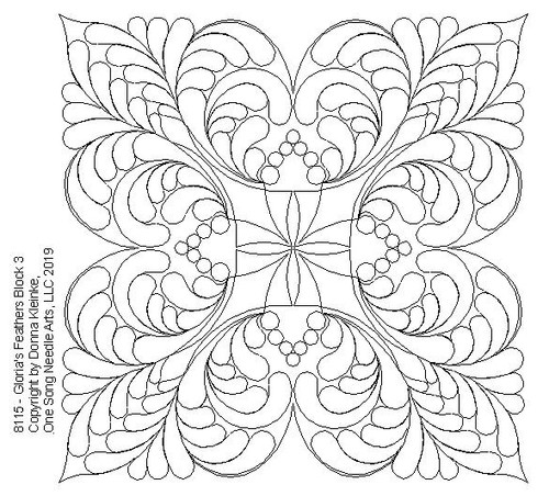 Gloria's Feathers Block 3 - #8115
