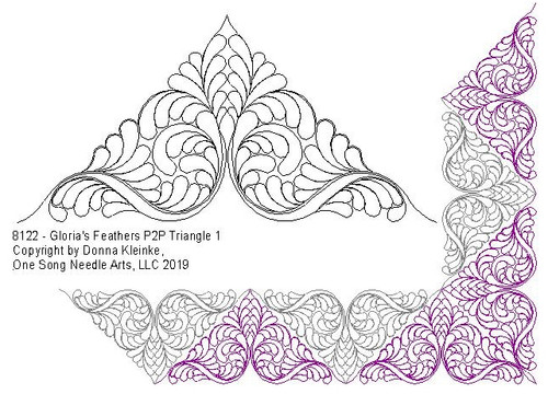 Gloria's Feathers P2P Triangle 1 - #8122 - VP40 (Incl in Triangles-Pkg#3-P2P)