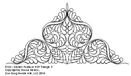 Gloria's Feathers P2P Triangle 3 - #8124 (Incl in Triangles-Pkg#3-P2P)