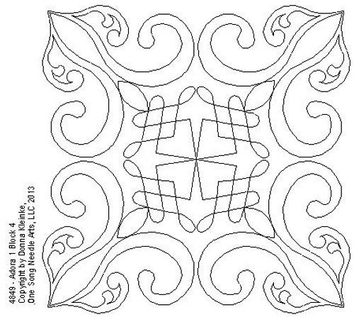 Adora 1 Block 4 - #4849  (Incl in Block Pkg #1-Simple-Density)