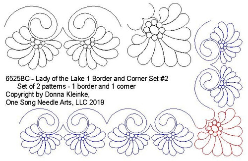 Lady of the Lake 1 Border and Corner Set 2 - #6525/Set - VP27 (Incl in BOR-COR PKG #3-MID-DENSITY)