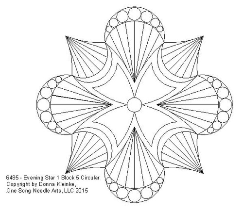 Evening Star 1 Block 5 - Circular - #6485 - VP25