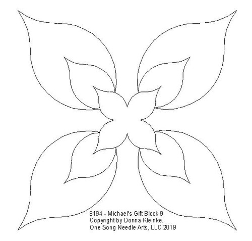 Michael's Gift Block 9 - #8194  (Incl in Block Pkg #1-Simple-Density)