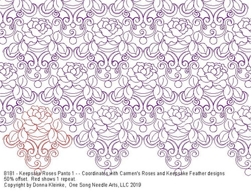 Keepsake Roses Panto 1 - #8181 (in Prime Panto Collection) - VP15