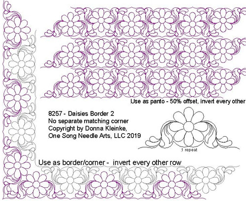 Daisies Border 2 - #8257 - VP21