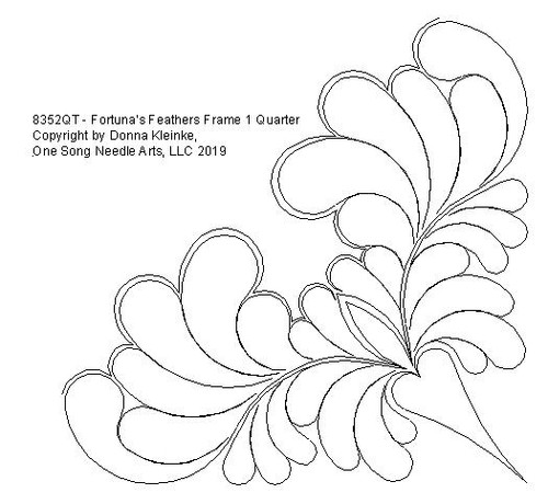 Fortuna's  Feathers Frame 1 Quarter - #8352QT