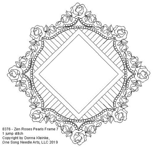 Zen Roses Pearls Frame 7 - #8376