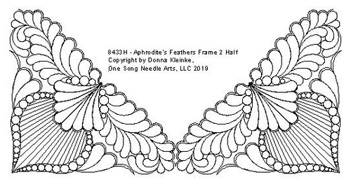 Aphrodite's Feathers Frame 2 Half - #8433H 