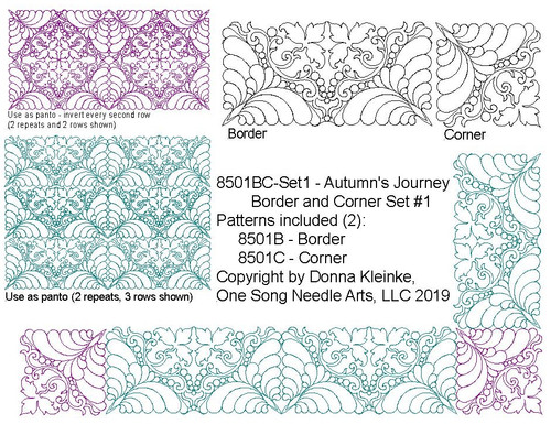 Autumn's Journey Border and Corner Set 1 - #8501BC1 - VP18 (Incl in BOR-COR PKG #3-MID-DENSITY)