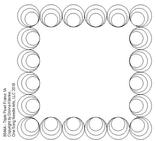 Triple Pearl Frame 1A - #8544A - VP21  (Incl in Frames Pkg #1-Simple-Density)