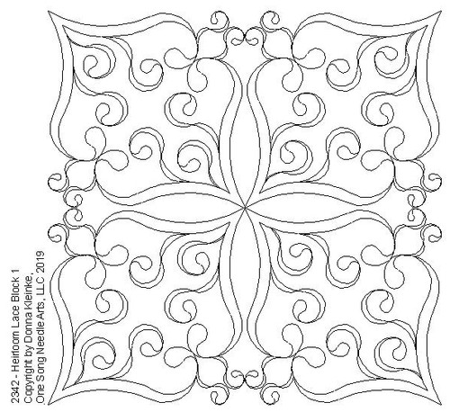 Heirloom Lace Block 1 - #2342 - VP33  (Incl in Block Pkg #1-Simple-Density)