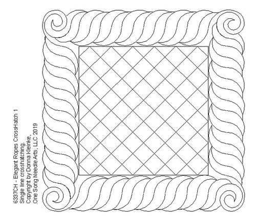 Elegant Ropes Crosshatch 1 (Block) - #6337CH - VP30 